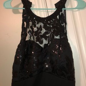 Black Formal Dress with leg slit